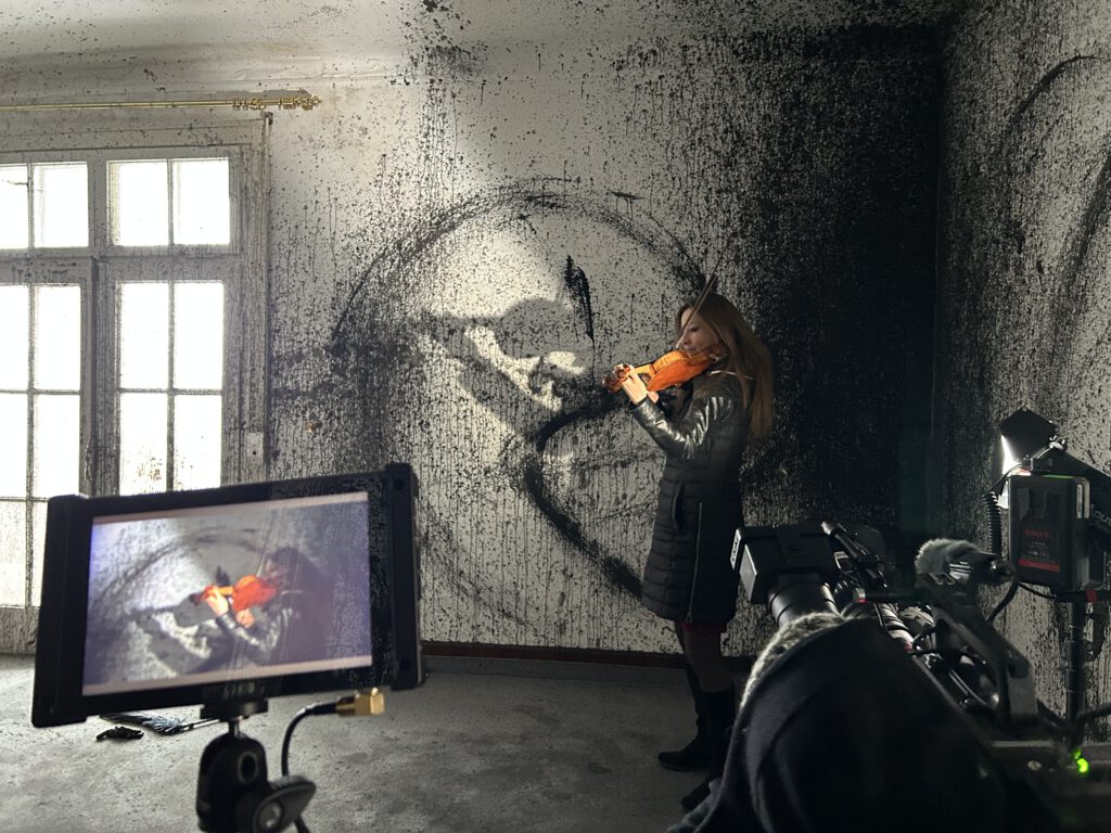 Dreh mit Arabella Steinbacher im "Lost Place" Hotel Waldlust in Freudenstadt